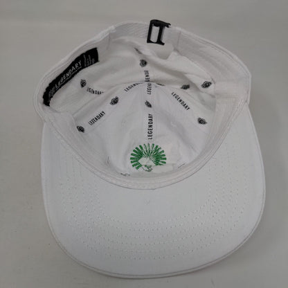 Real Living Productions Slideback Hat White One Size Adjustable Embroidered