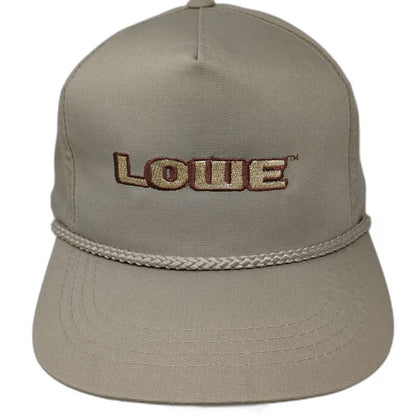 Yupoong Trucker Brown One Size Rope Snapback Embroidered Lowe Boats Fishing Hat