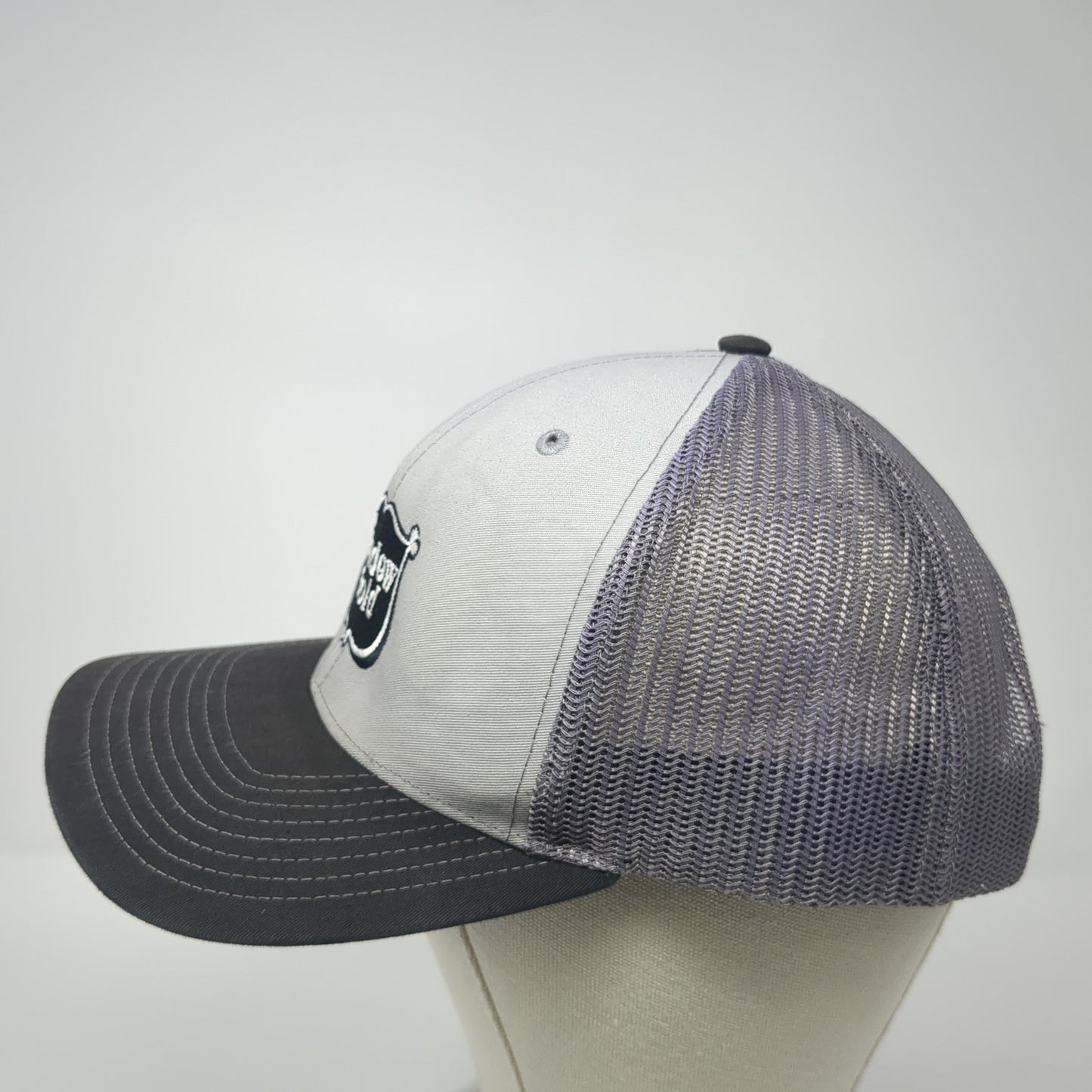 Meadow Gold Snapback Trucker Hat Gray One Size Adjustable Mesh Back Richardson