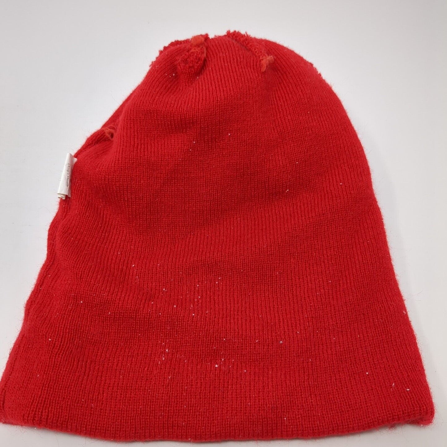 Worlds of Fun Winterfest Knit Pom Pom Beanie Hat Red One Size Fair Isle