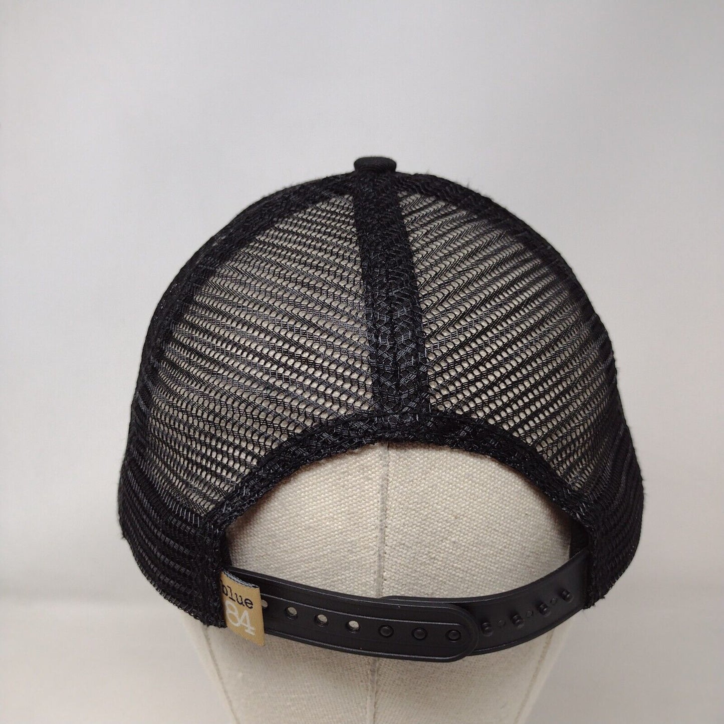 Maui Hawaii Aloha Snapback Trucker Hat Black OS Adjustable Mesh Back Blue 84