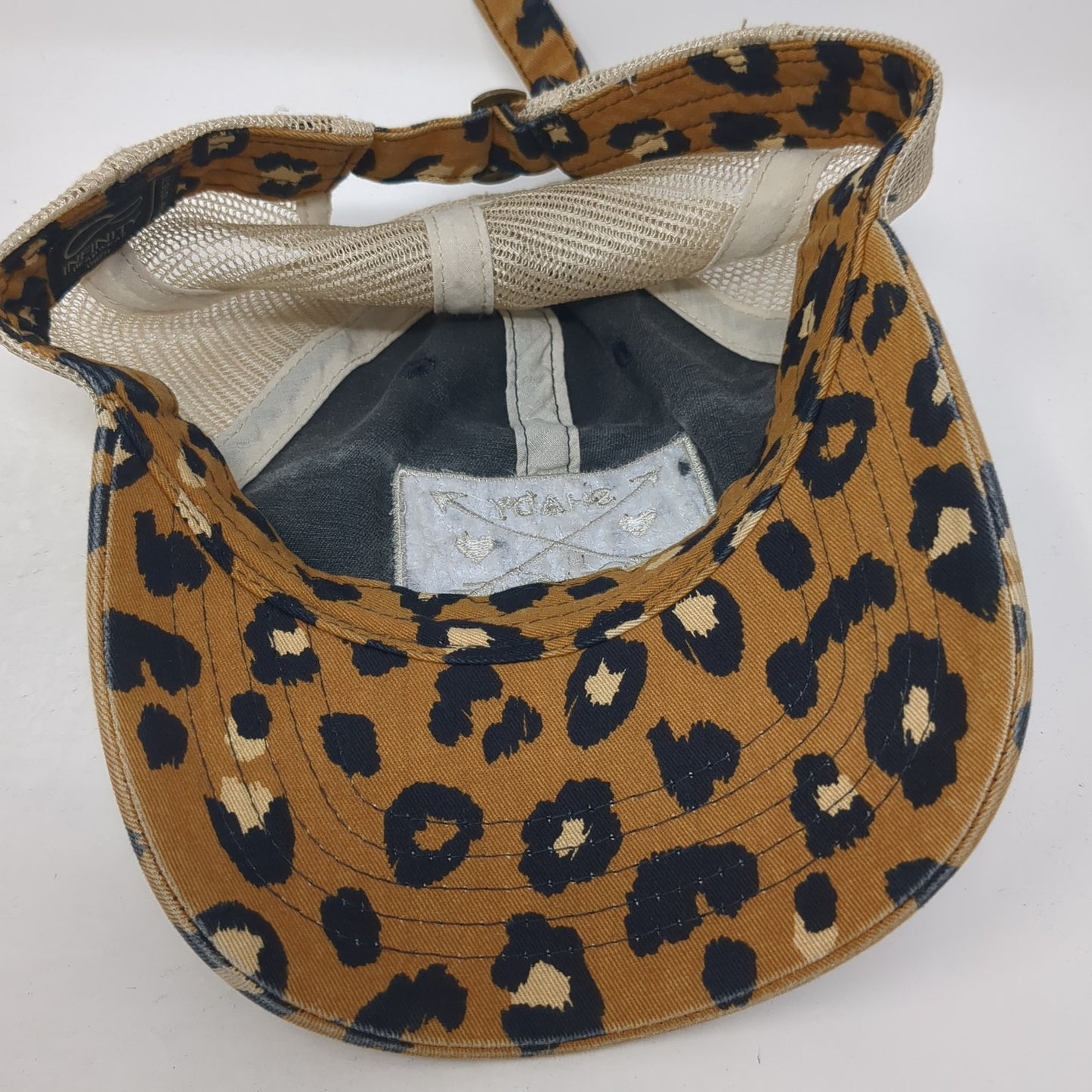 Shady Beach Trucker Hat Multicolor OS Adjustable Mesh Back Leopard Infinity