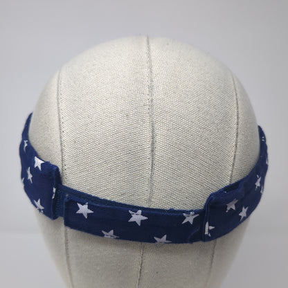 USA Stars & Stripes Sun Visor Hat Multicolor One Size Adjustable Patriotic Ha