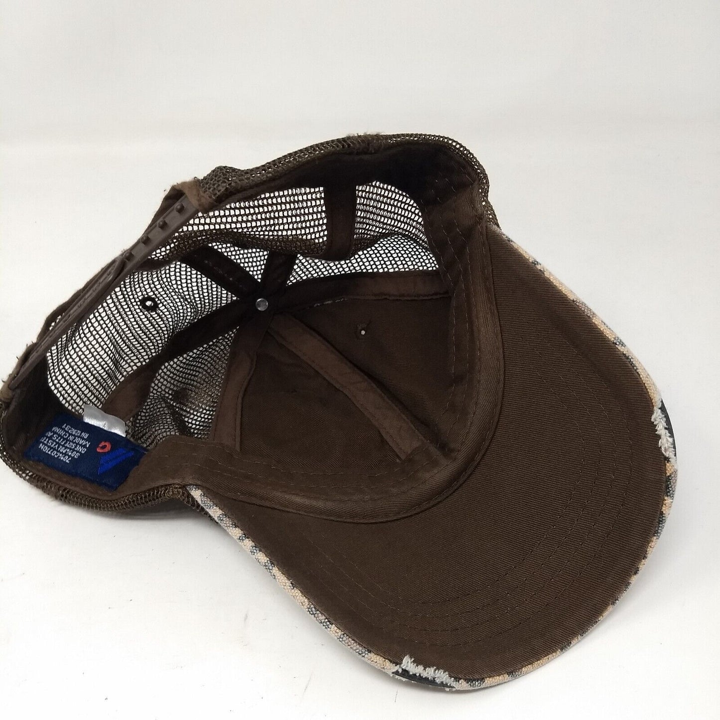 Fleur-de-lis Bling Snapback Trucker Hat Multi OSFA Animal Print Mesh Back