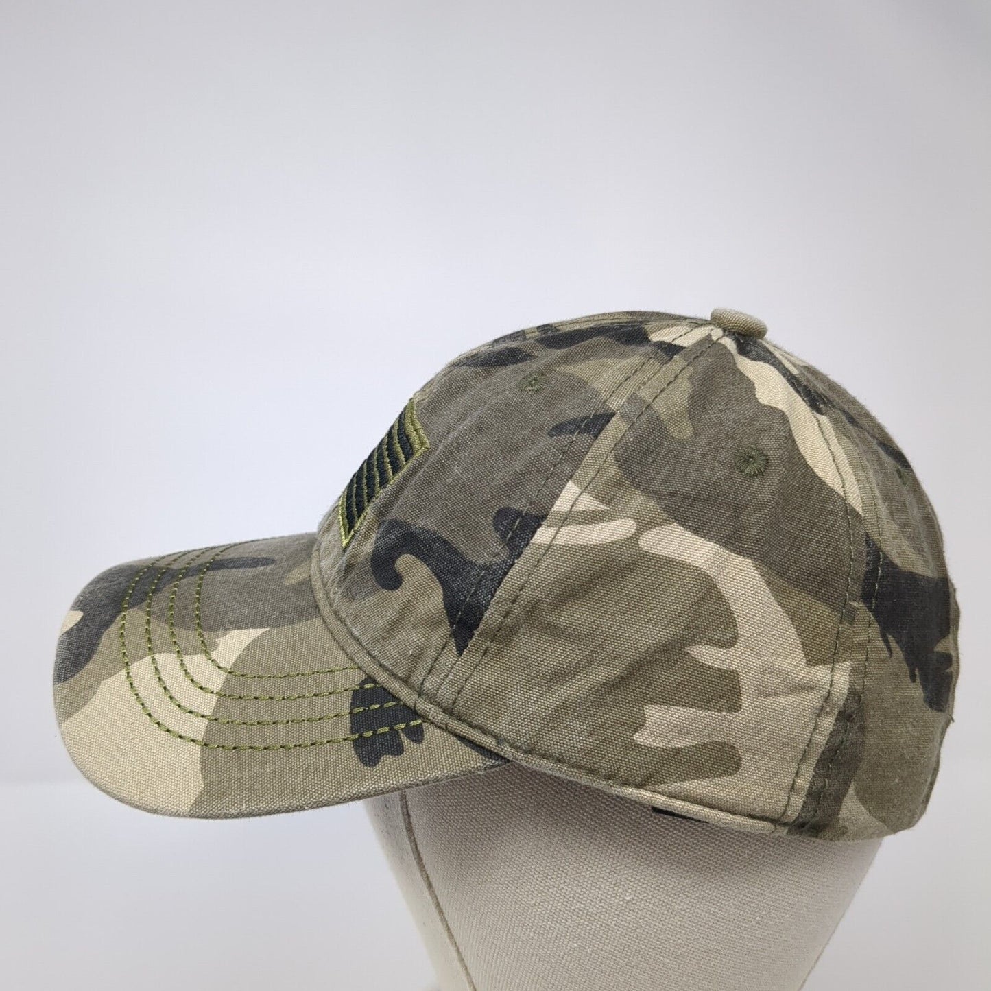 American Flag Slideback Hat Camouflage One Size Adjustable Embroidered
