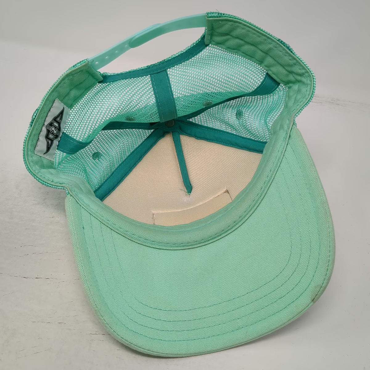 Surf N Sea Green Trucker Hat One Size Mesh Foam Distressed Patch Snapback Hawaii