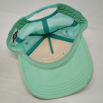 Surf N Sea Green Trucker Hat One Size Mesh Foam Distressed Patch Snapback Hawaii