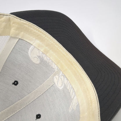 Yupoong Trucker Hat Gray White One Size Crown Royal Embroidered Mesh Snapback