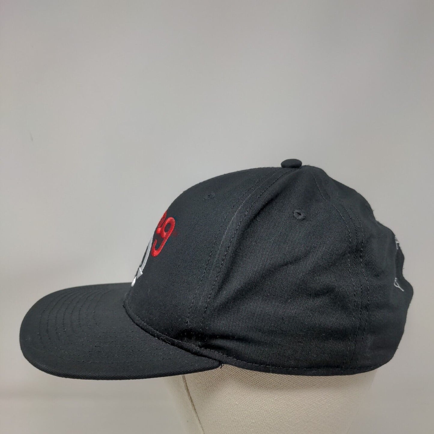 LRG Lifted Research Group Snapback Hat Black OSFM Adjustable Embroidered 6 Panel