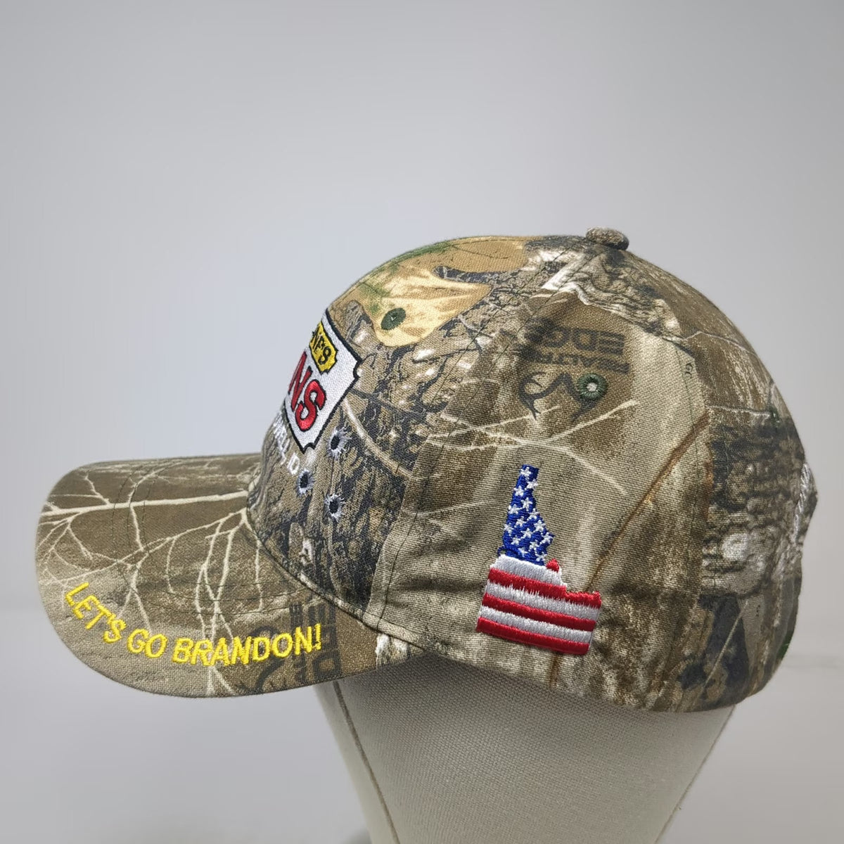 Buck's Bags Baseball Cap Green One Size Realtree Camo Come And Take It Idaho Hat