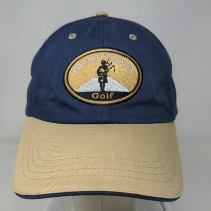 Stewart & Stewart Golf Slideback Hat Blue One Size Embroidered 6 Panel