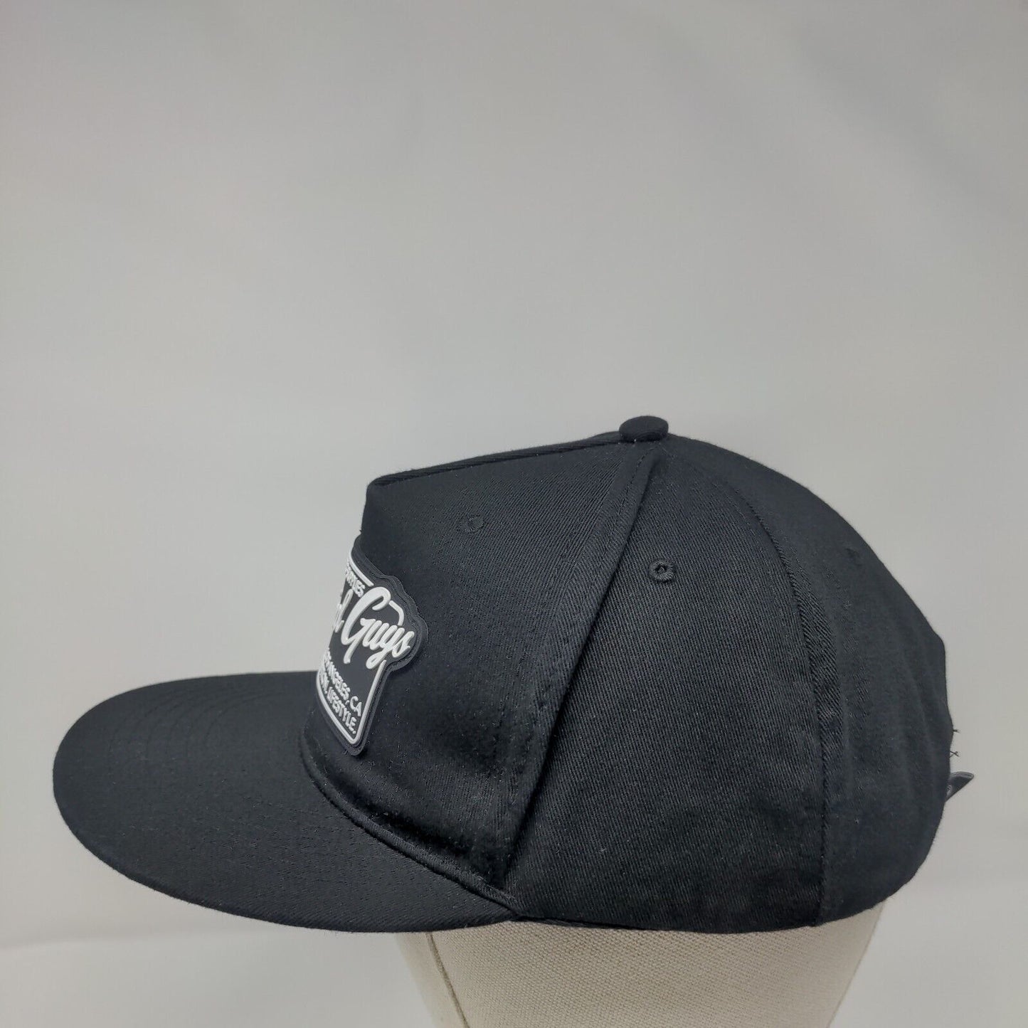 Chemical Guys Patch Snapback Hat Black One Size Adjustable Vent Holes
