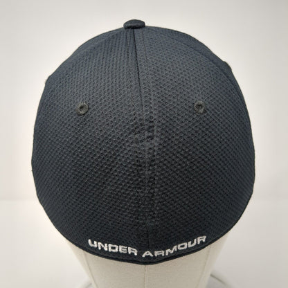 Under Armour Fitted Hat Black M/L Classic Fit Embroidered Blitzing Polyester