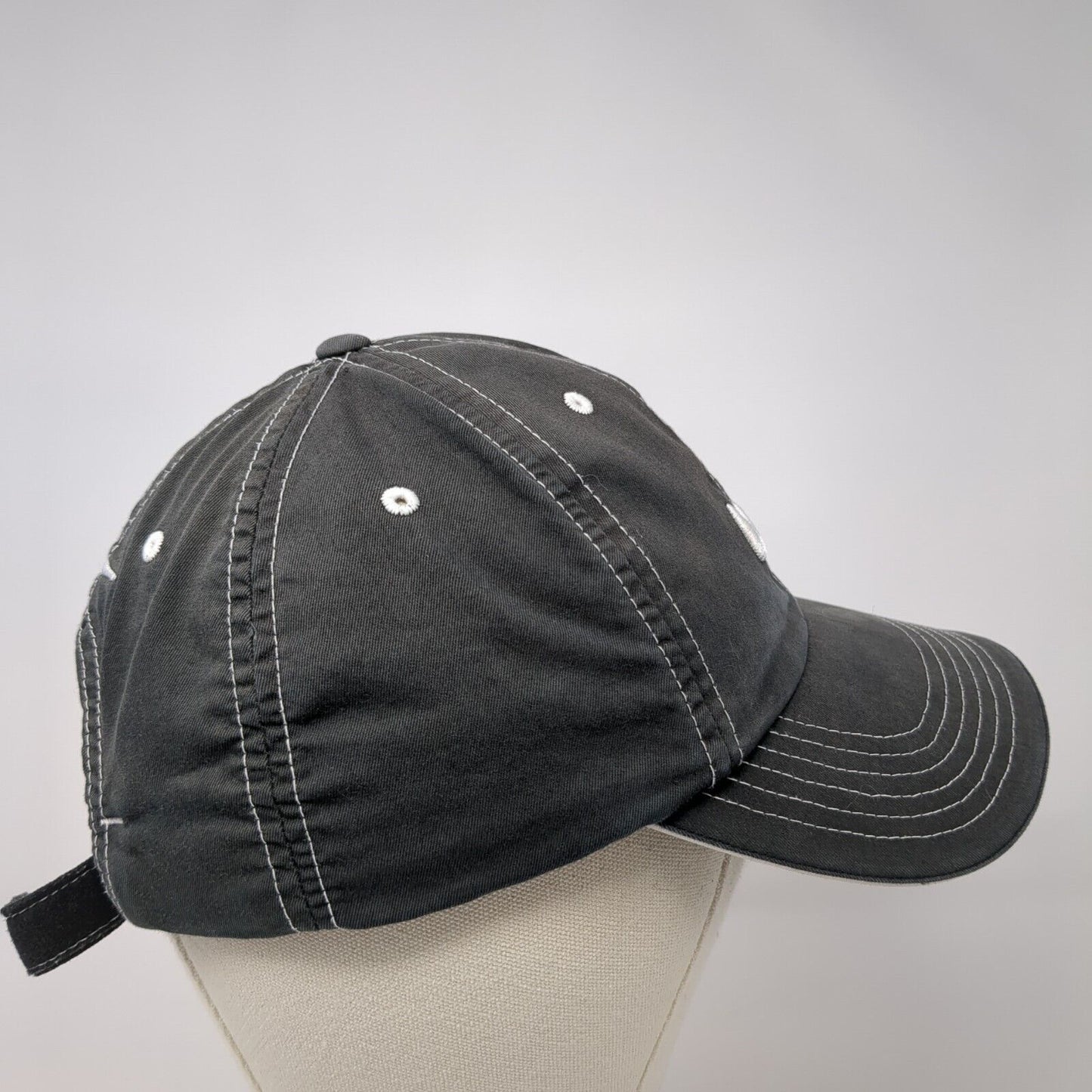 Nike Golf Swoosh Strapback Hat Gray One Size Adjustable Embroidered