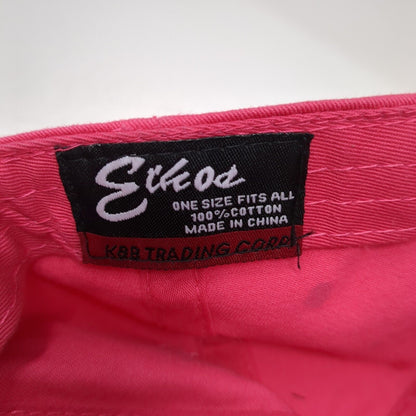 Eckos Slideback Hat Pink One Size Adjustable Vented Holes 6 Panel Blank