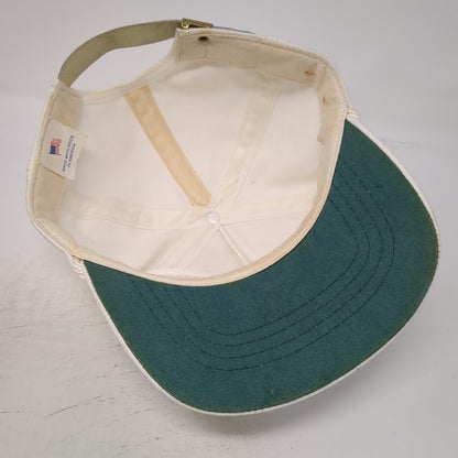 5 Panel White Boise River Festival 1991 Rope Slideback Made in USA Hat Vintage
