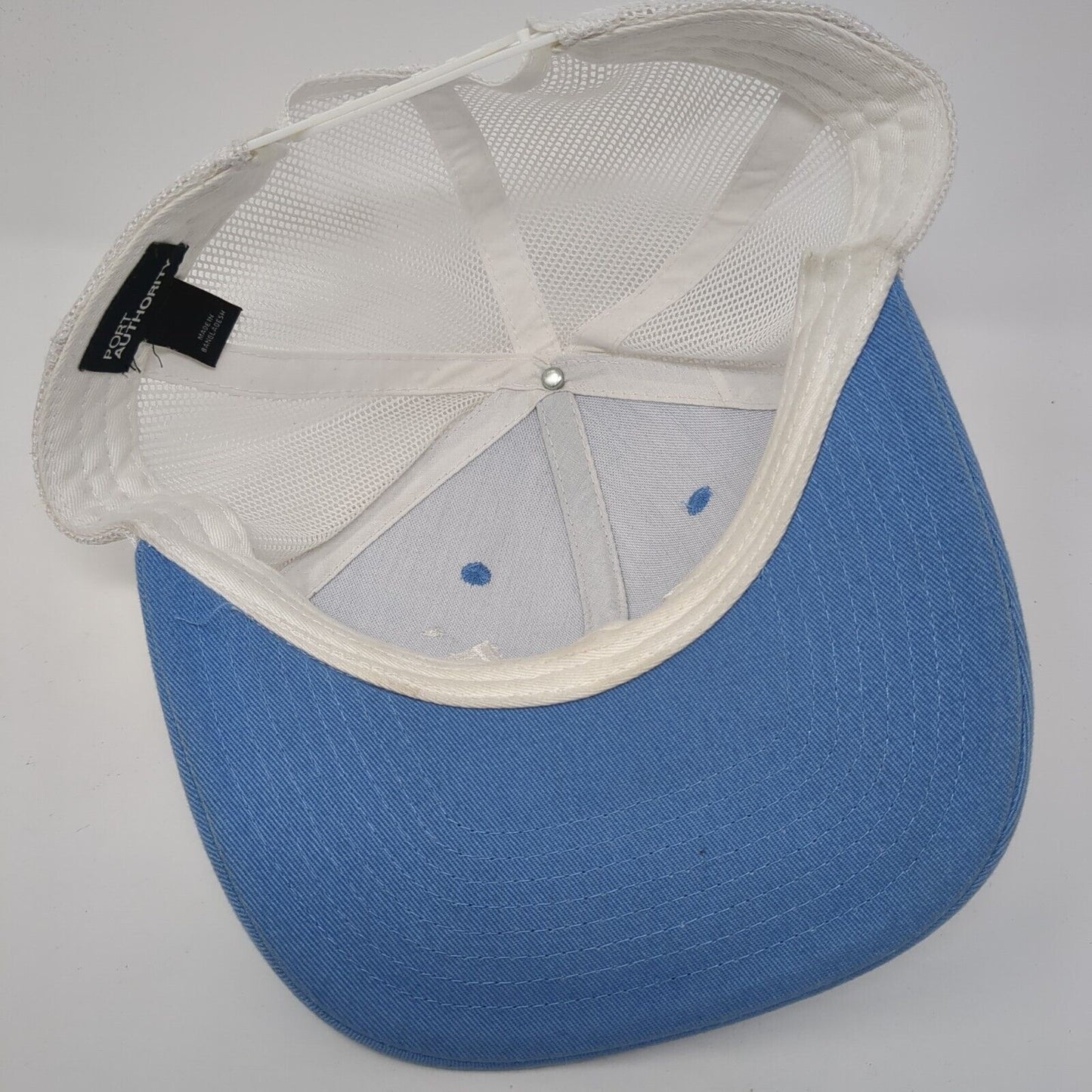 ZOA Energy Snapback Trucker Hat Blue One Size Adjustable Embroidered Mesh Back