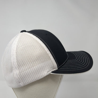 Scoular Fitted Mesh Back Trucker Hat Black 6 7/8-7 3/8 Pacific Headwear