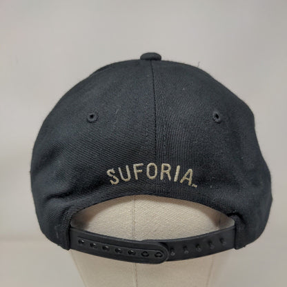 Suforia Snapback Hat Black One Size Embroidered The Classics Yupoong