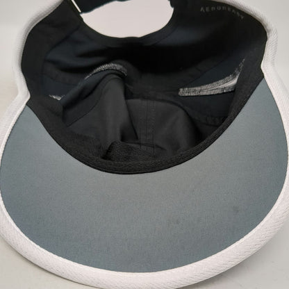 Adidas Baseball Cap Black One Size Aeroready Strapback Side Mesh Hat Sport