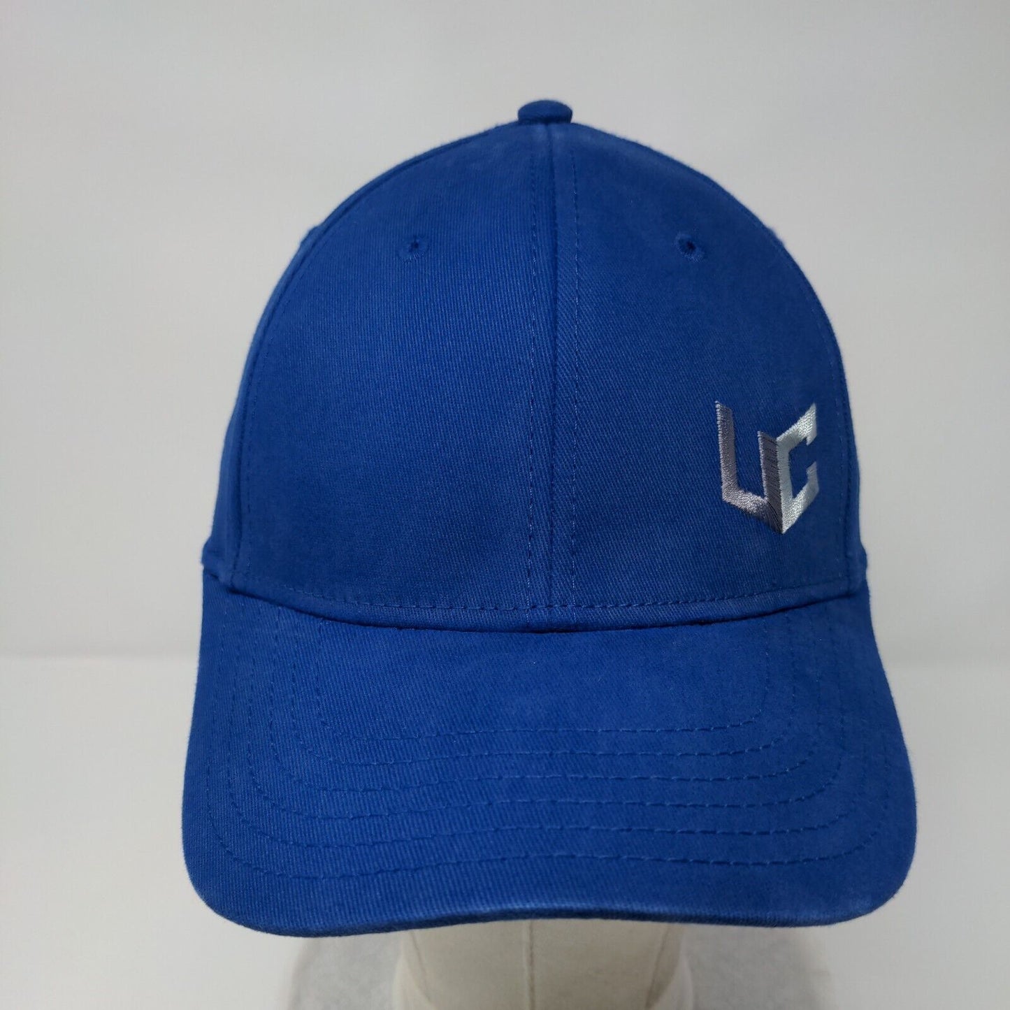 UC Fitted Hat Blue S/M Flexfit Embroidered Vented Holes 6 Panel Otto Cap
