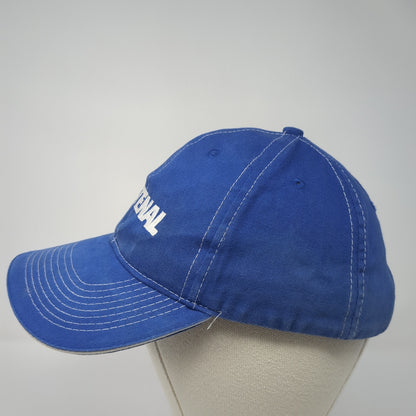 Fastenal Strapback Baseball Cap Blue One Size Adjustable Embroidered 6 Panel