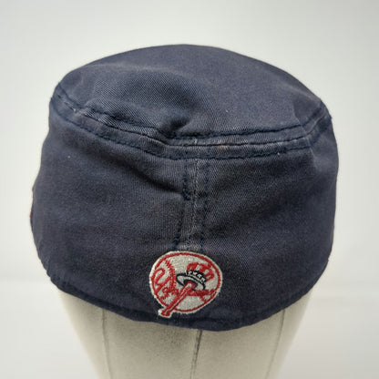 New York Yankees MLB New Era Army Cap Blue L Distressed Patch Stretch Fit Hat