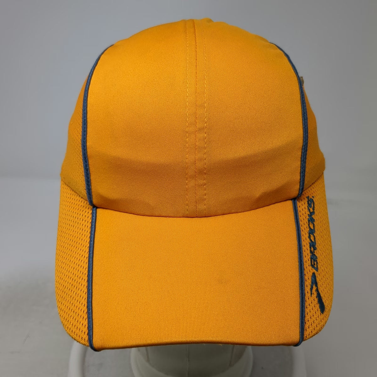 Brooks Baseball Cap Yellow One Size Performance Mesh Side Panels Adjustable Hat