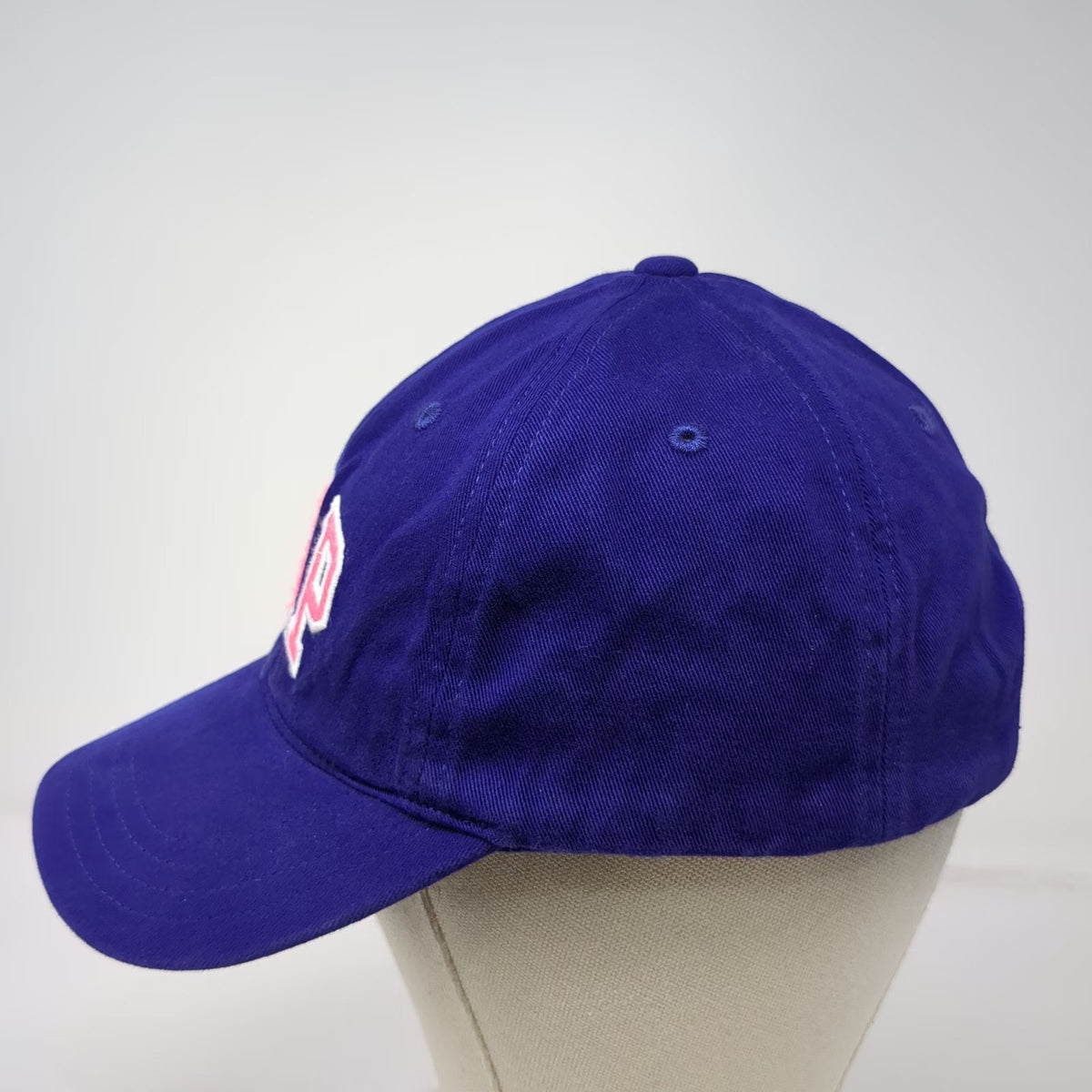 Gap Baseball Cap Blue M Cotton Slideback Pink White Embroidered Logo 6 Panel Hat