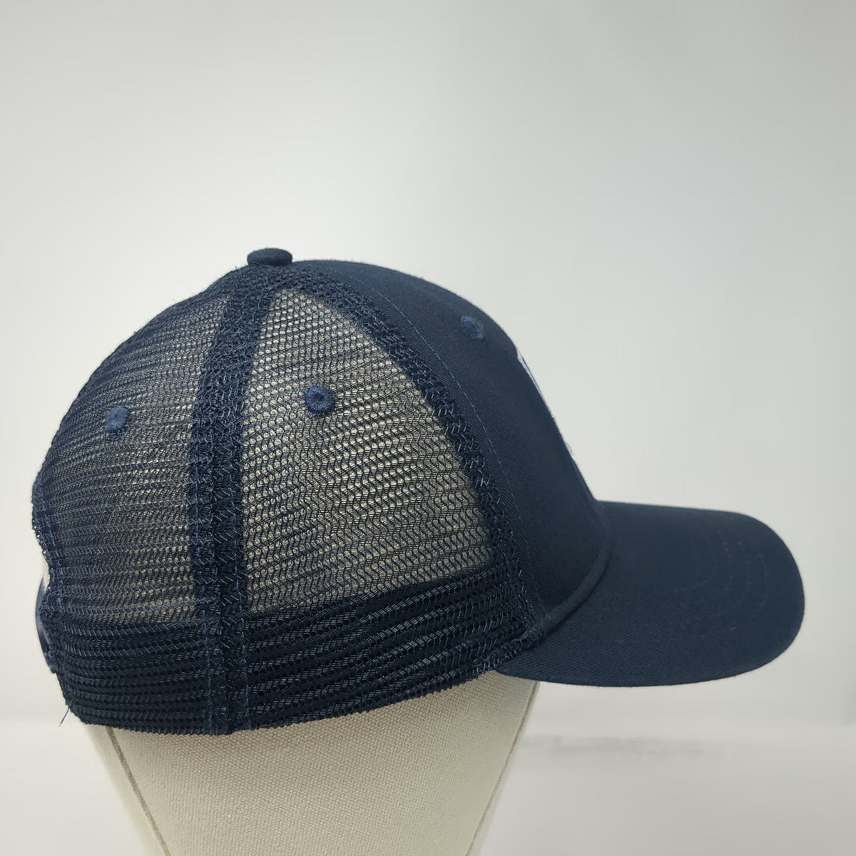 KÜHL Trucker Hat Blue One Size Mountain Shield Patch Mesh Back Snapback Logo