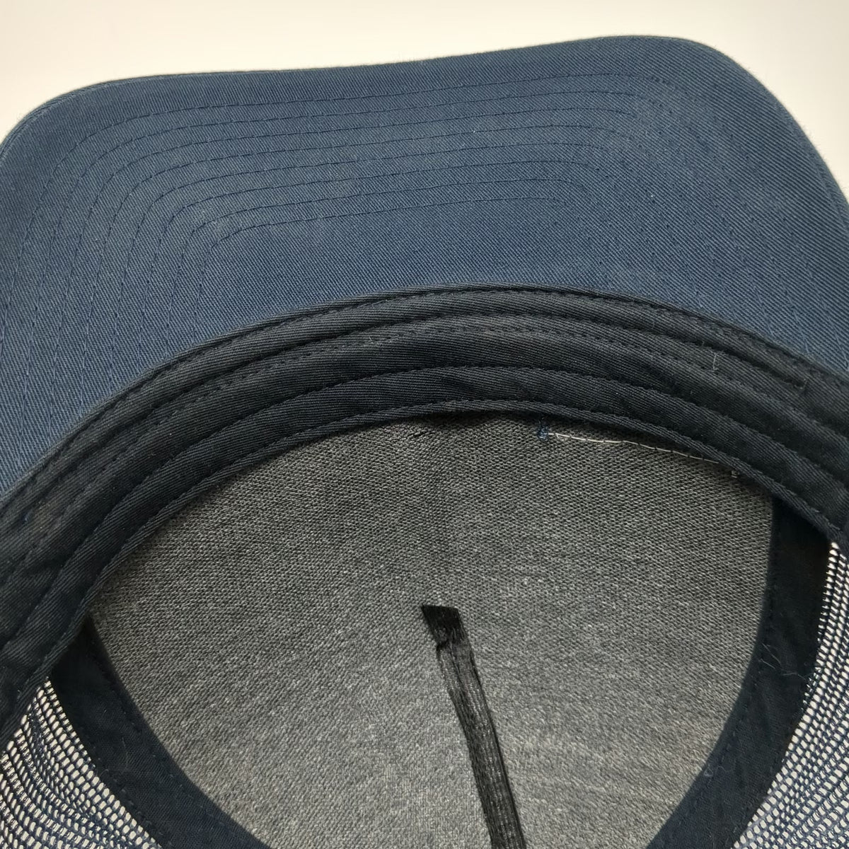TravisMathew Trucker Hat Blue One Size Snapback Mesh Stripes Patch Golf Cap