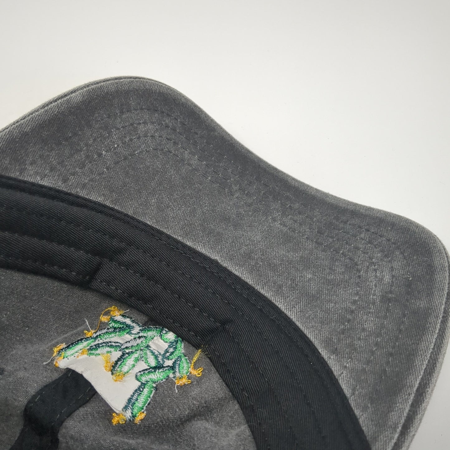 Cactus Slideback Hat Gray One Size Solid Adjustable Embroidered Otto