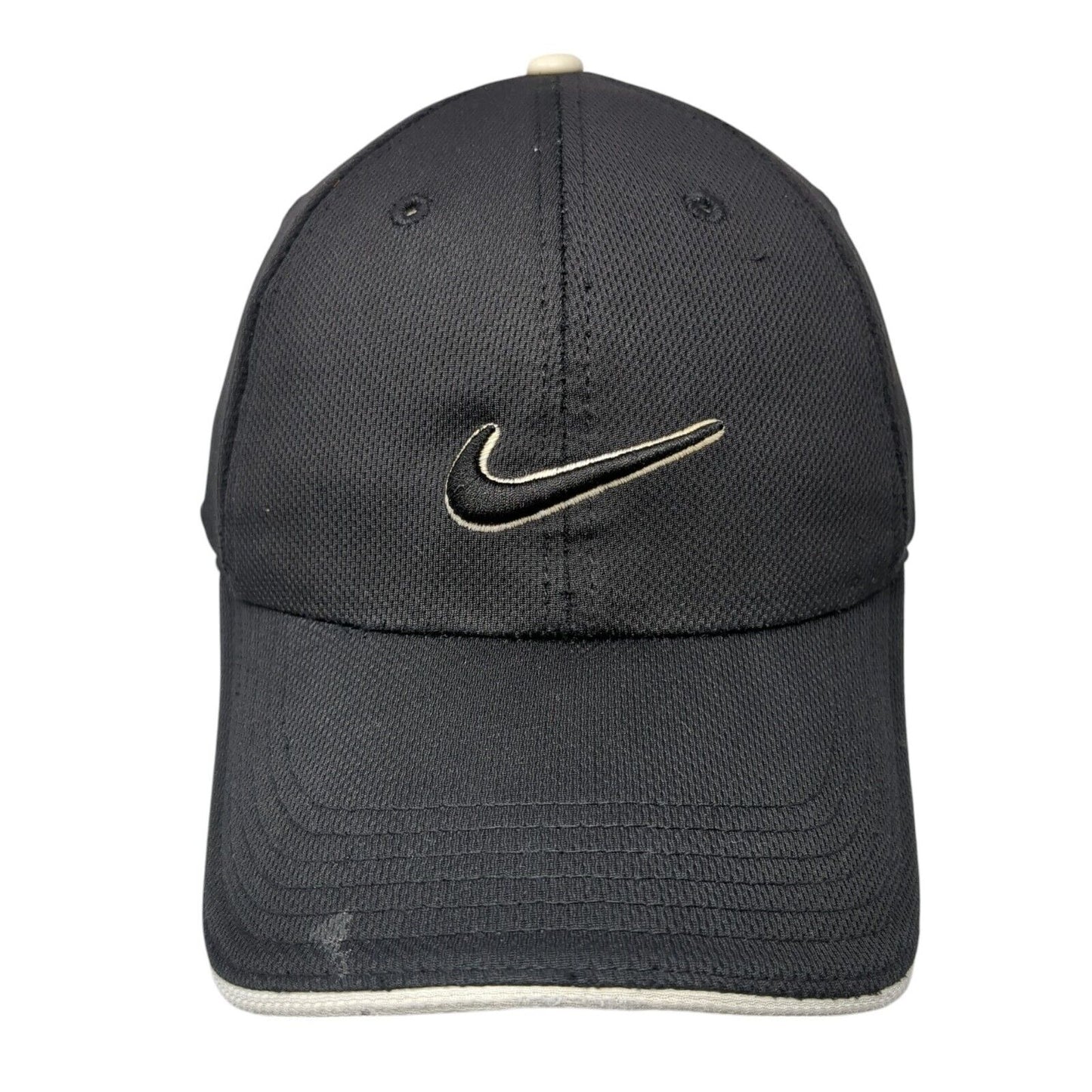 Nike Golf Strapback Hat Black One Size Adjustable Embroidered Swoosh