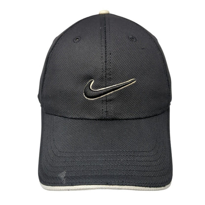 Nike Golf Strapback Hat Black One Size Adjustable Embroidered Swoosh