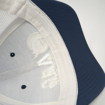AFP Montana Snapback Mesh Back Trucker Hat Blue One Size Adjustable