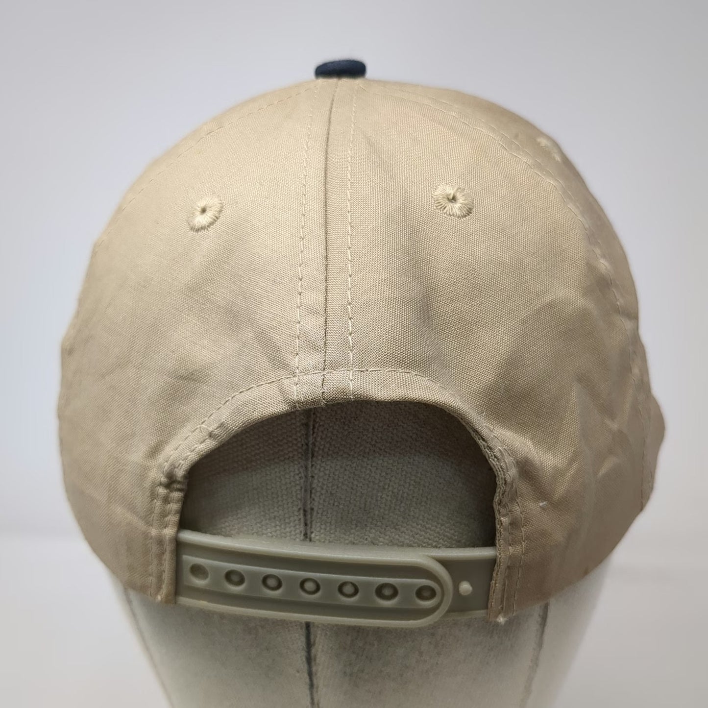 Lite Pro 5 Panel Beige Blue Vintage Snapback Industrial NAO Inc Cotton Hat