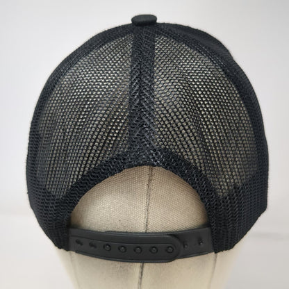 Trucker Hat Black One Size No Excuses Fitness Gym Workout Mesh Snapback Hat