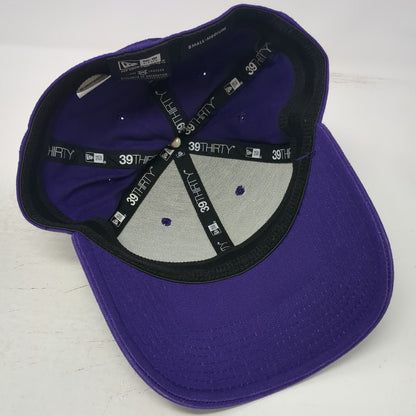 New Era Baseball Cap Purple M Stretch Fit 39THIRTY Blank Structured 6 Panel Hat