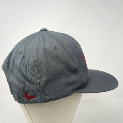 Yupoong Snapback Hat Gray One Size Breckenridge MyLife Logo Green Underbrim Wool