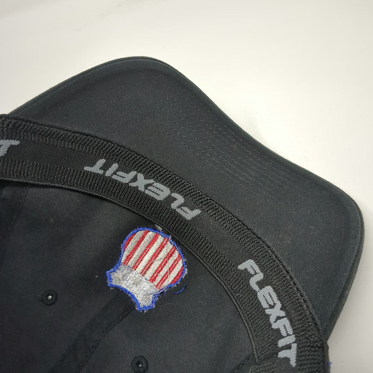 Port Authority Baseball Cap Black L/XL Flexfit US Oil Shield Logo Energy Gas Hat