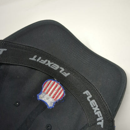 Port Authority Baseball Cap Black L/XL Flexfit US Oil Shield Logo Energy Gas Hat
