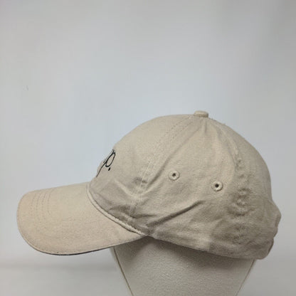 Exp. Slideback Hat Tan OSFA Adjustable Embroidered North End 6 Panel Cotton