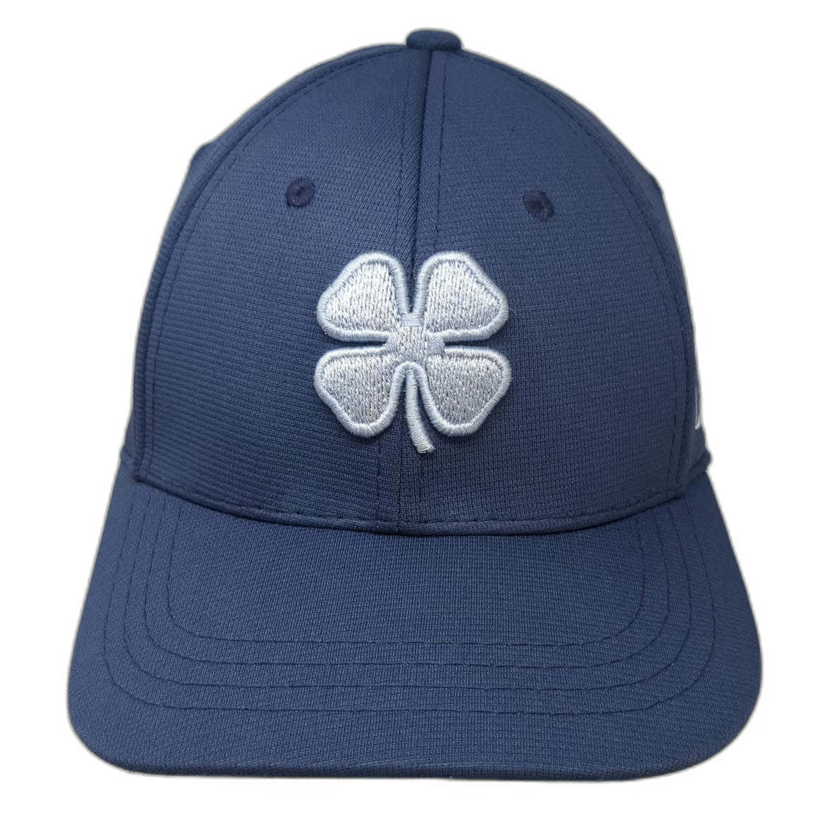 Black Clover Baseball Cap Blue M Clover Live Lucky Stretch Fit Textured Hat