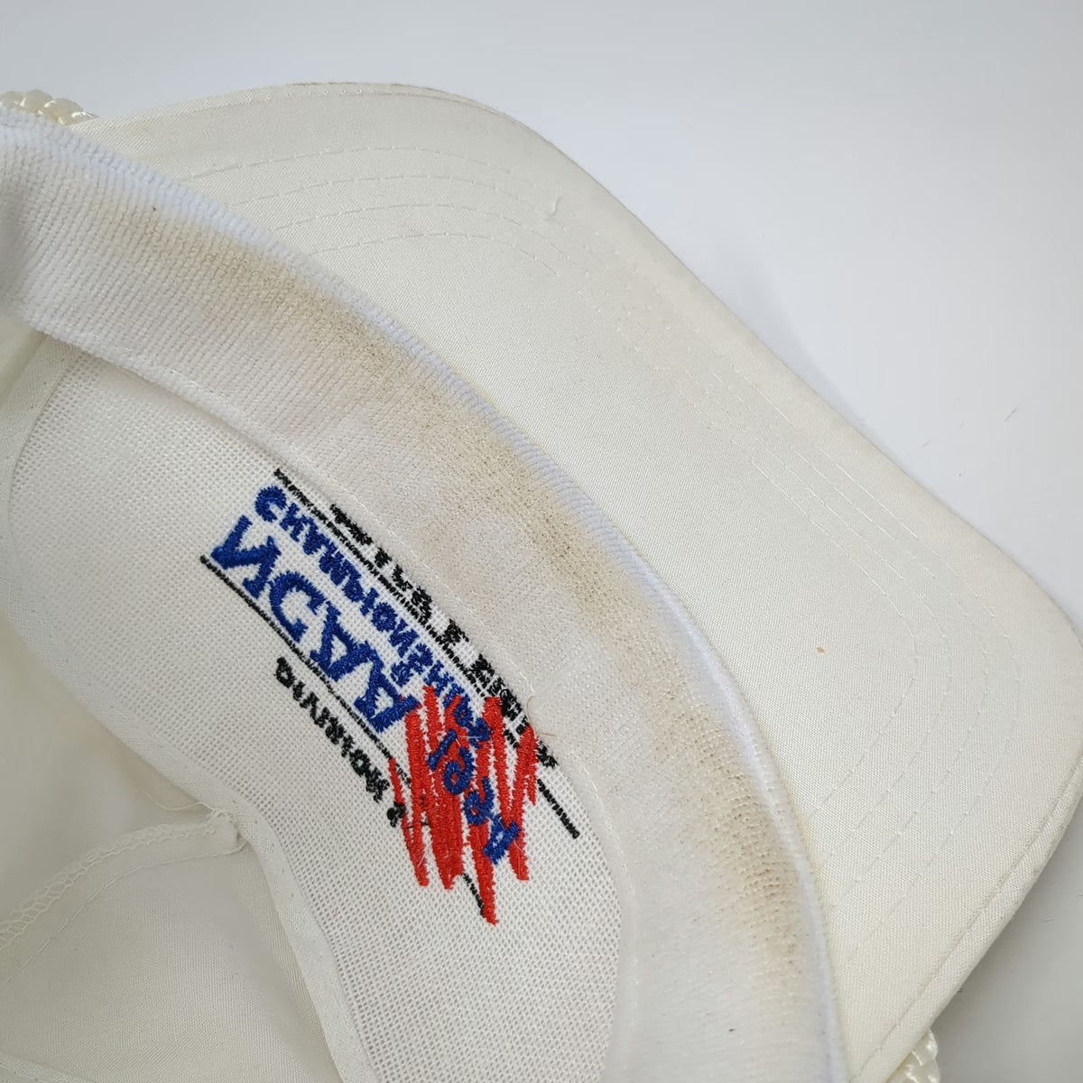 NCAA Sportcap Trucker White 1994 Track Field Championships Rope ID Hat Vintage