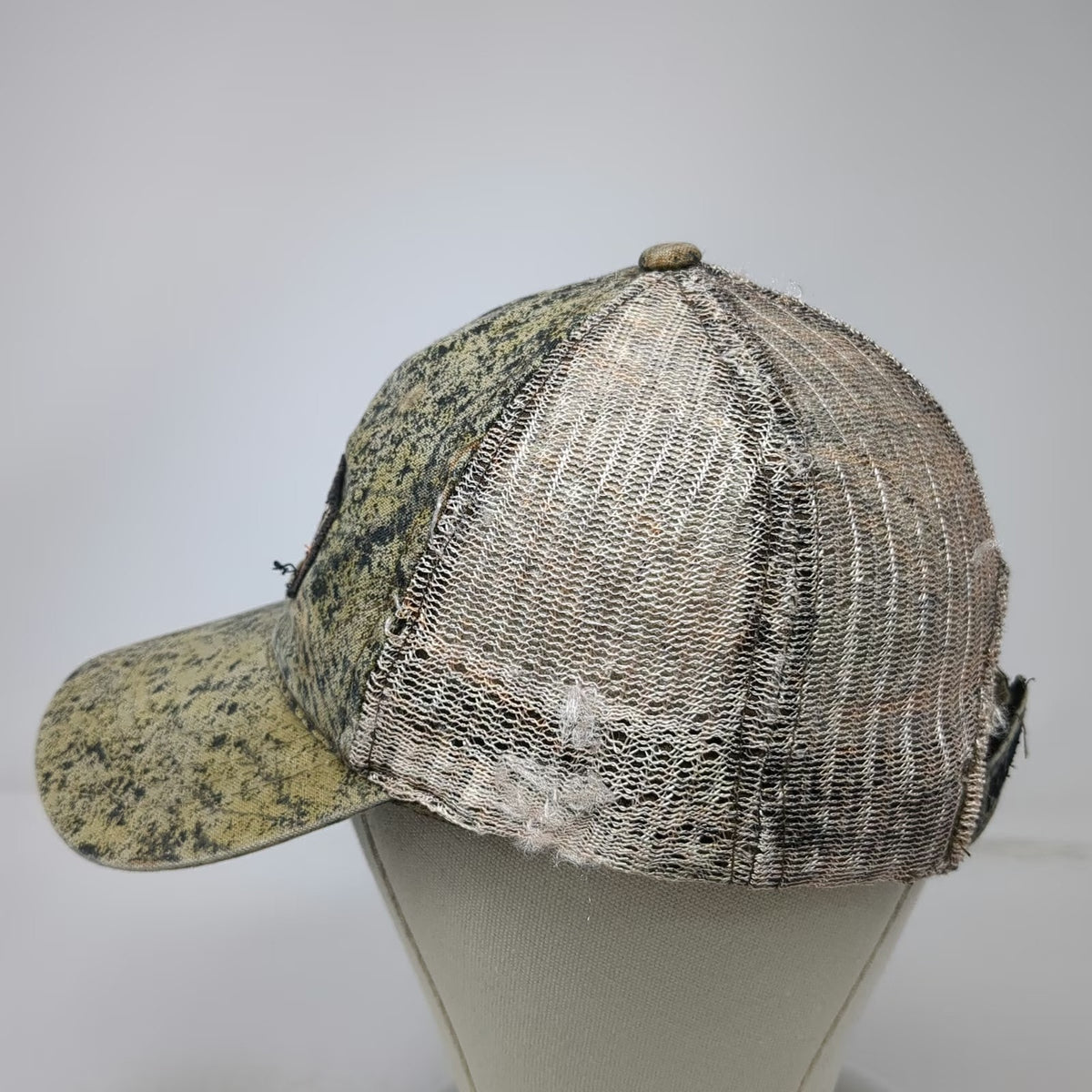 FOXPRO Baseball Cap Green One Size Camo Mesh Strapback Hunting Game Calls Hat