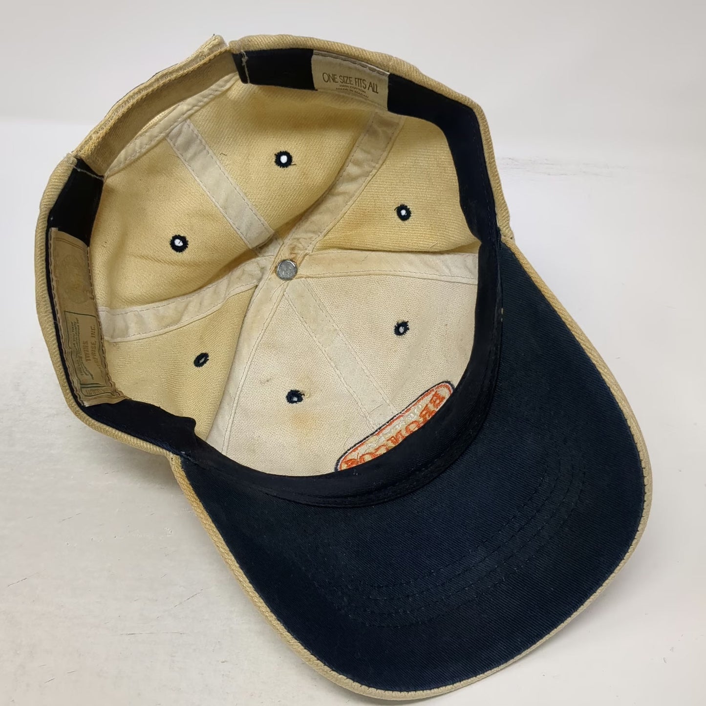 Denver Broncos NFL Twins Enterprise Beige One Size Strapback Embroidery Hat