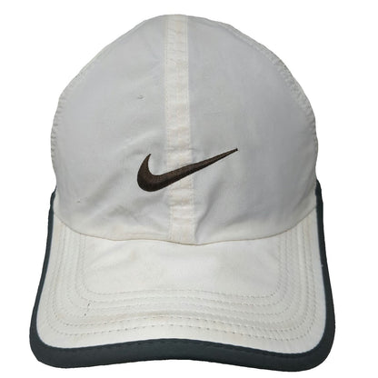Nike Baseball Cap White One Size Performance Dri-Fit Featherlight Strapback Hat