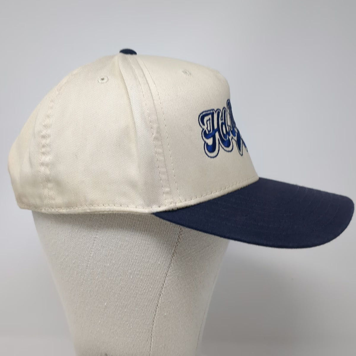 OTTO 5 Panel Beige Blue One Size Hd Muscle 20 Embroidered Snapback Hat Two Tone