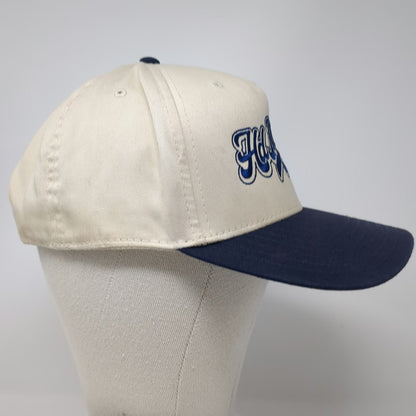 OTTO 5 Panel Beige Blue One Size Hd Muscle 20 Embroidered Snapback Hat Two Tone
