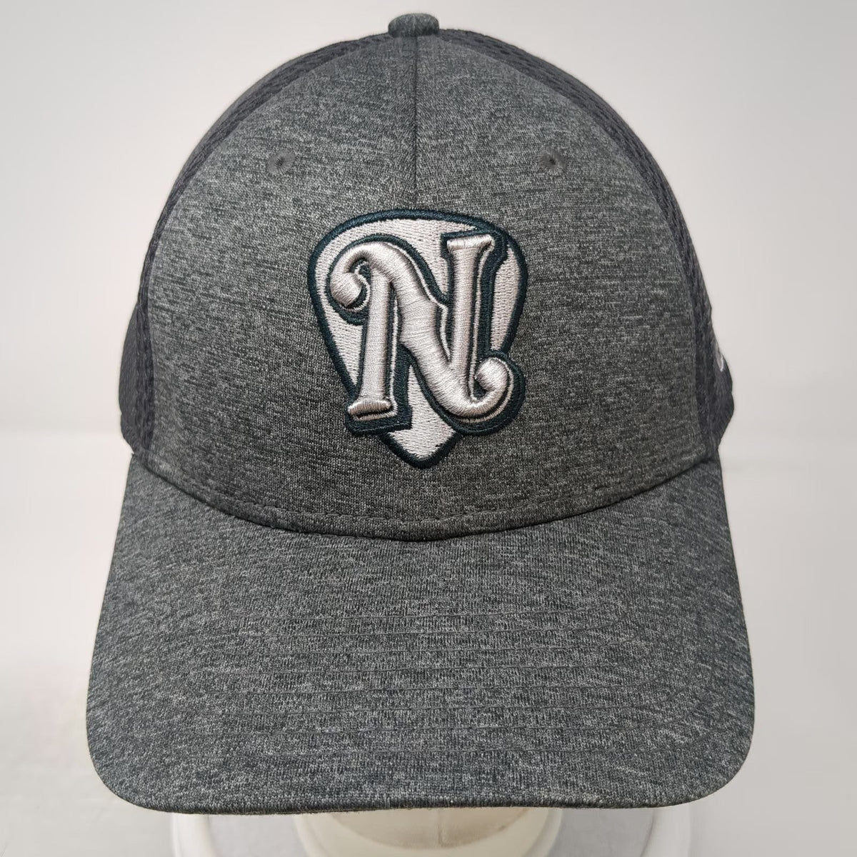 Nashville Sounds MiLB New Era Baseball Cap Gray XL Mesh Back Stretch Fit Hat